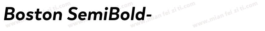Boston SemiBold字体转换